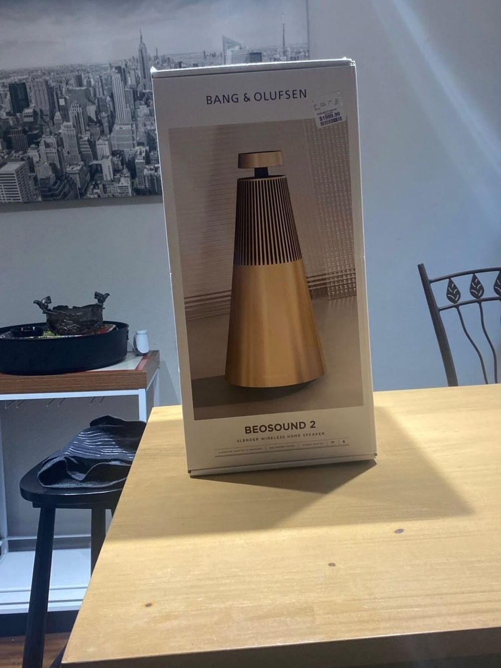 Bang & Olufsen Beosound 2 Speaker — Gold